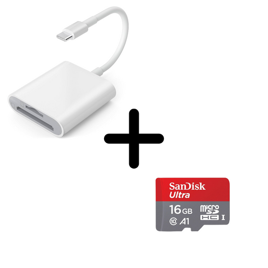 COMBO: USB-C Micro SD Card Reader + Micro SD Card