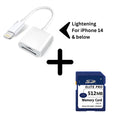 COMBO: Lightening SD Reader + SD Card