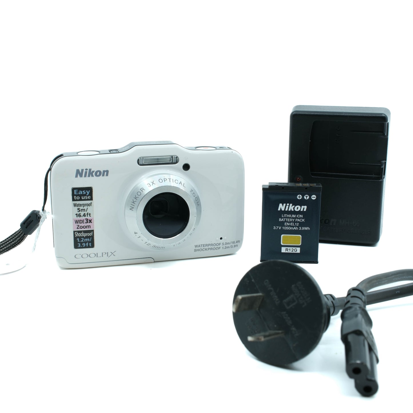 Nikon Coolpix S31 (White) (Waterproof)