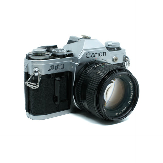 Canon AE1 Silver + 50mm f/1.4 lens