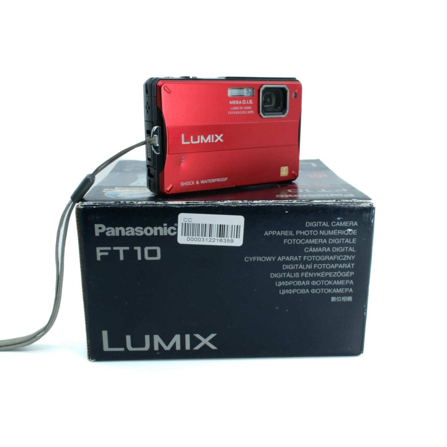 Panasonic LUMIX DMC-FT10 (Red) (Waterproof)