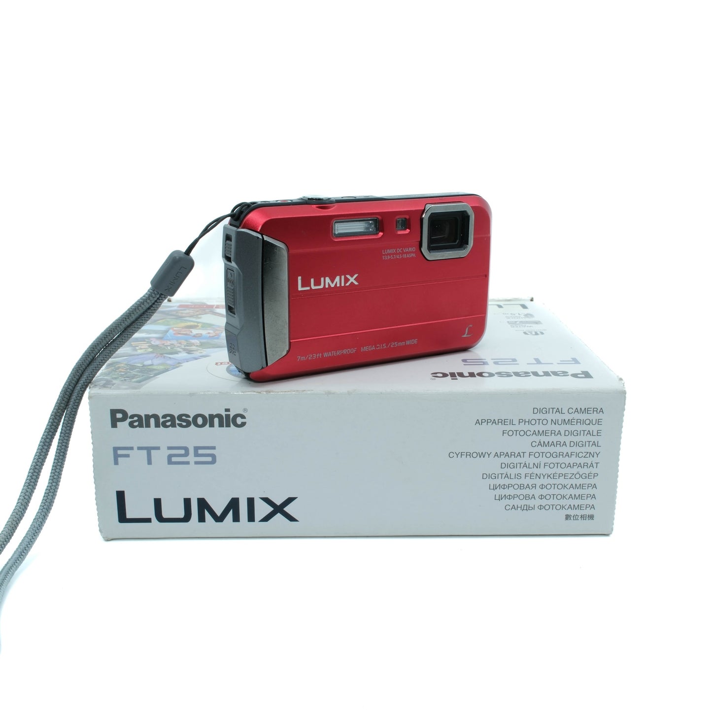 Panasonic LUMIX DMC-FT25 (Red) (Waterproof)