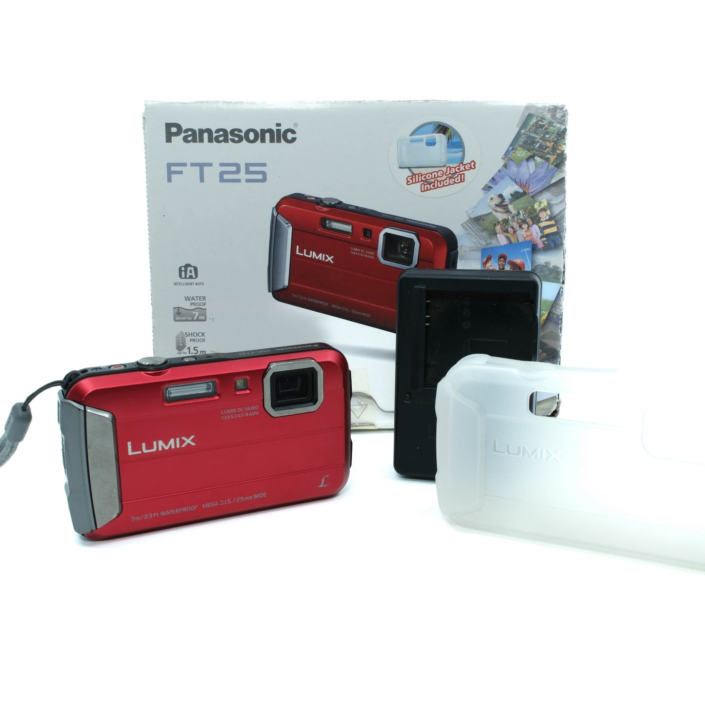 Panasonic LUMIX DMC-FT25 (Red) (Waterproof)