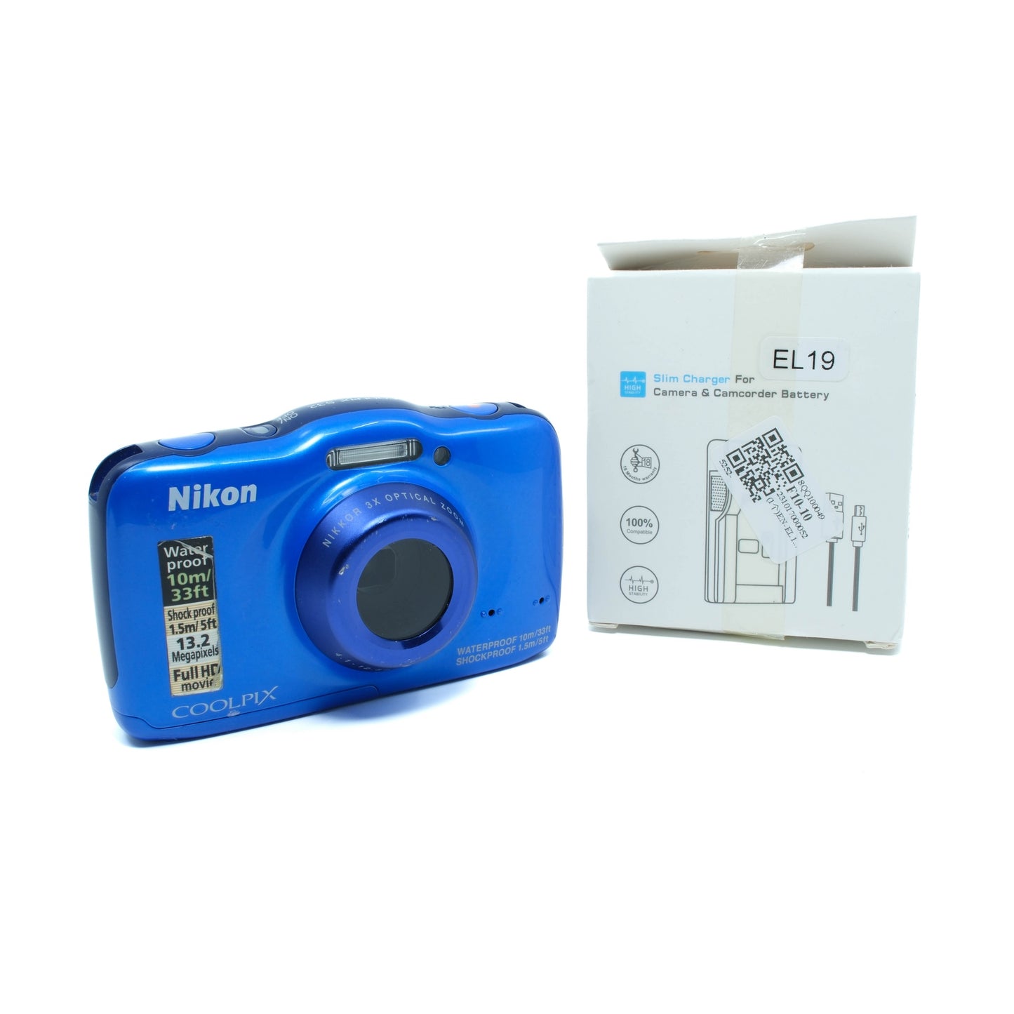 Nikon Coolpix S32 (Blue) (Waterproof)