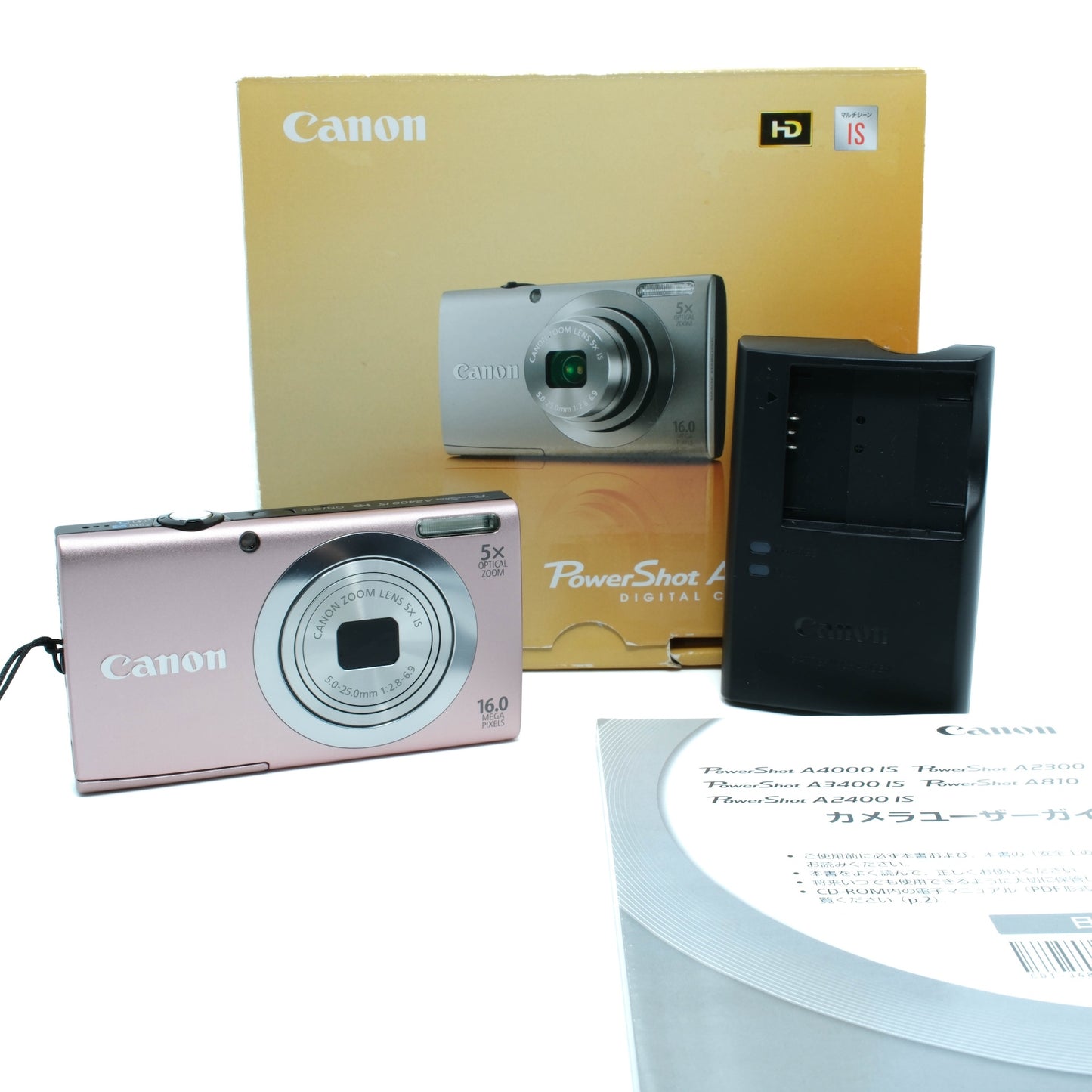 Canon Powershot A2400 IS (Light Pink)