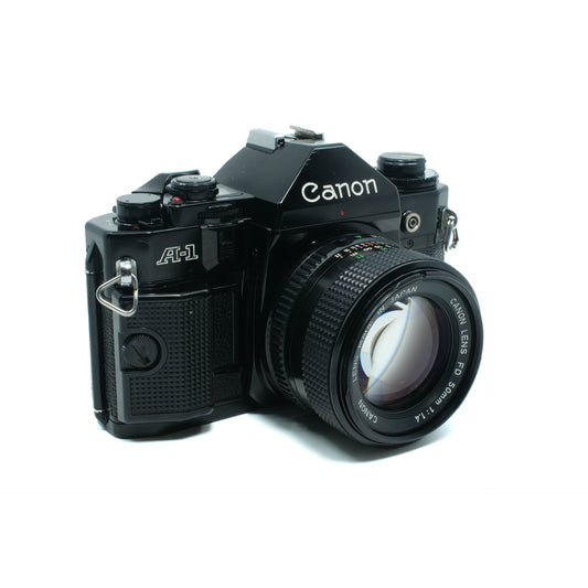 Canon A1 + 50mm f/1.4 lens