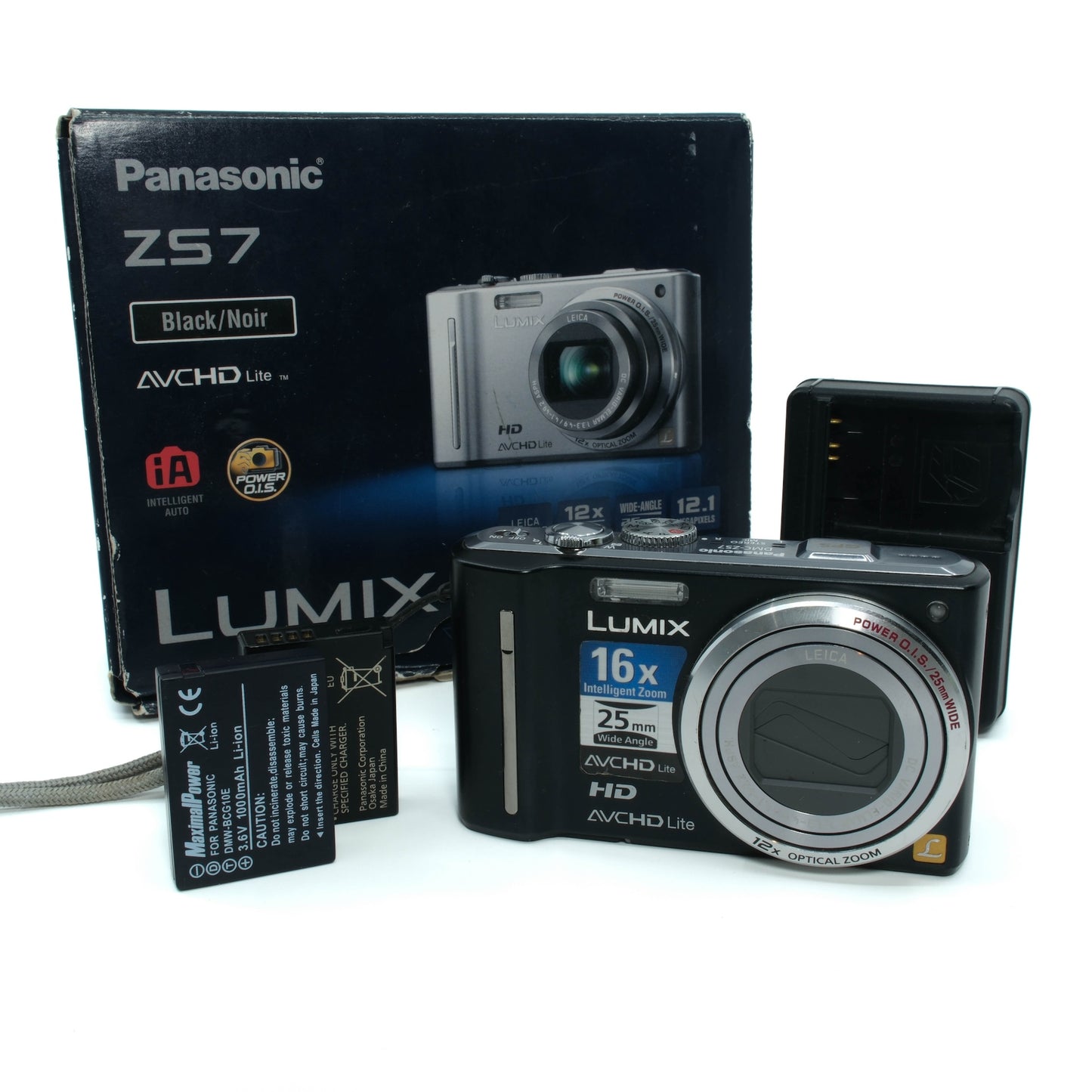 Panasonic LUMIX DMC-ZS7 (Black)