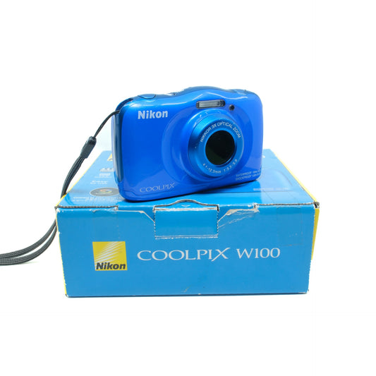 Nikon Coolpix W100 (Blue) (Waterproof)