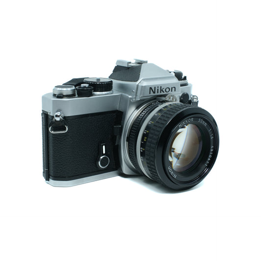 Nikon FE (Silver) + 50mm f/1.4 Lens